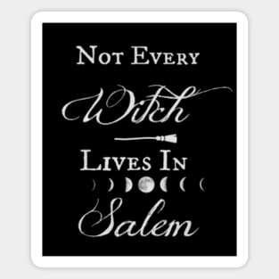 Not Every Witch Lives in Salem Halloween Witchy Goth Wiccan Pagan Magnet